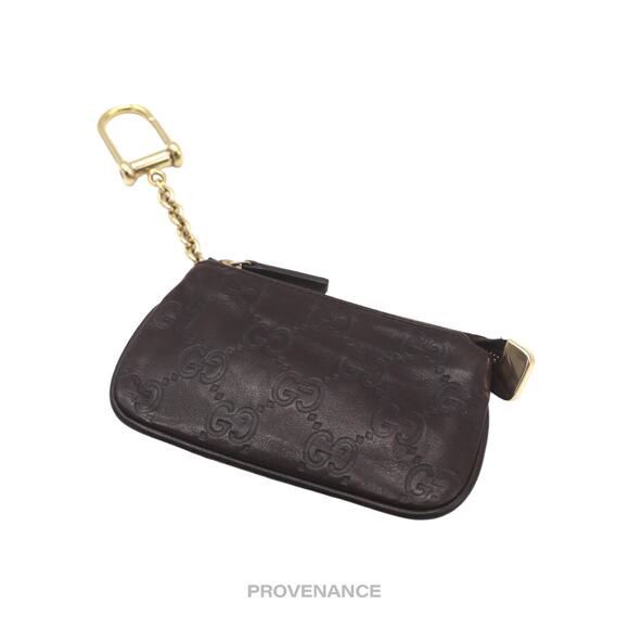 🔴 Gucci Key Pouch Cles - Chocolate Guccissima Leather - Picture 4 of 8